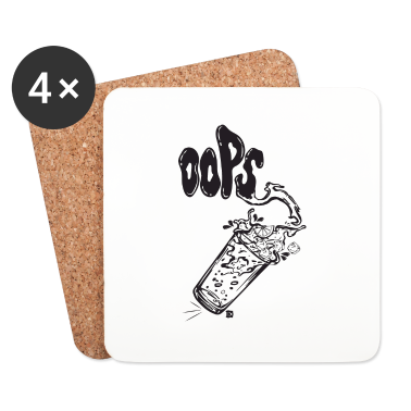 Partner Untersetzer - OOPS ... verschüttetes Getränk