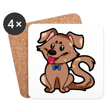 Partner Untersetzer - Hundepaar für Partner - Männlich