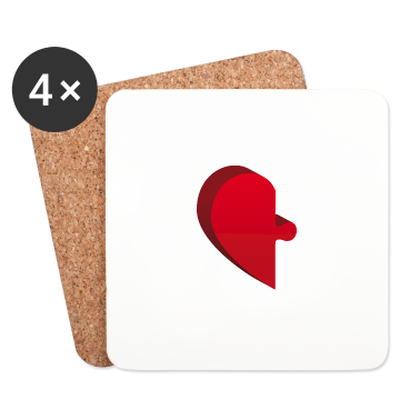 Partner Untersetzer - Herz Puzzle Teil Partner Shirt