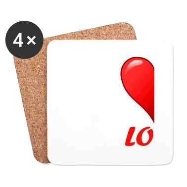 Partner Untersetzer - Herz Partner Links