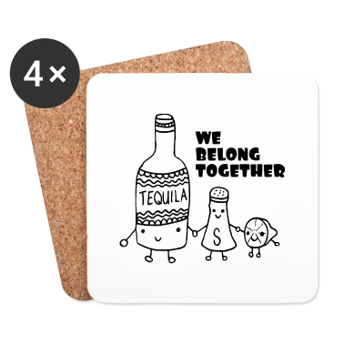 Partner Untersetzer - Liebe Freundschaft Partner