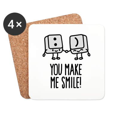 Partner Untersetzer - You make me smile