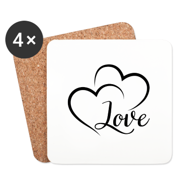 Partner Untersetzer - Love Liebe Partner Partnershirt Beziehung