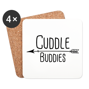 Partner Untersetzer - Partnershirt Kuschel Partner cuddle buddies
