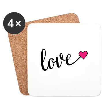 Partner Untersetzer - Love Liebe Partner Partnershirt Beziehung