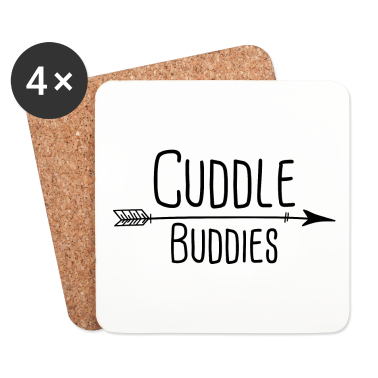 Partner Untersetzer - Partnershirt Kuschel Partner cuddle buddies