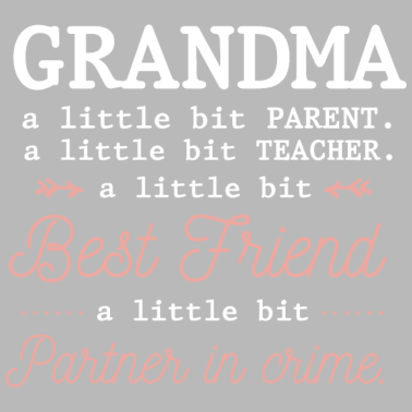 Motiv Niedliche Oma Beste Großmutter Partner