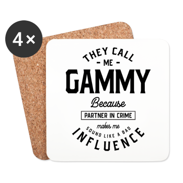 Partner Untersetzer - Sie nennen mich Gammy, weil Partner in Crime