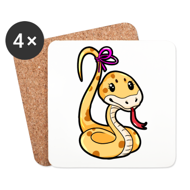 Partner Untersetzer - Schlangenpaar für Partner - Weiblich