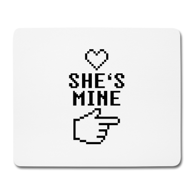 Partner Mousepad - She's Mine 8-Bit