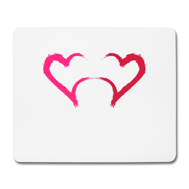 Partner Mousepad - Zwei Herzchen Partner