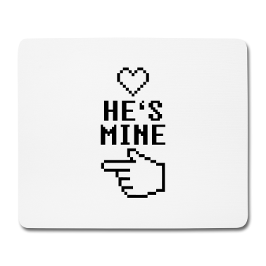 Partner Mousepad - He's Mine 8-Bit