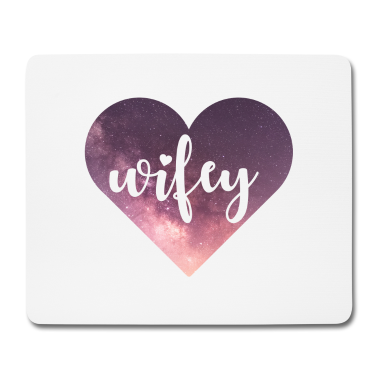Partner Mousepad - Wifey Galaxy Herz