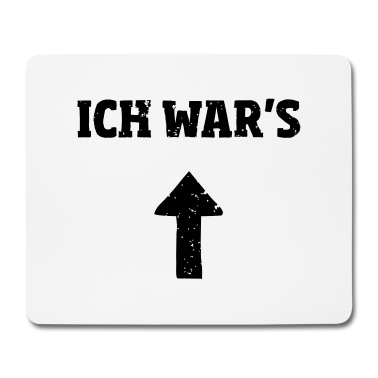 Partner Mousepad - Ich wars Partner Shirt