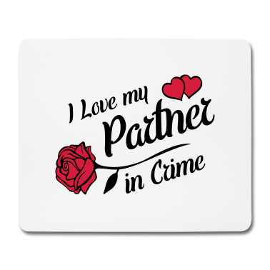 Partner Mousepad - i love partner in crime