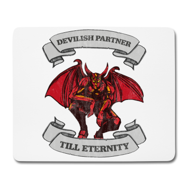 Partner Mousepad - Dämonen Partner Halloween
