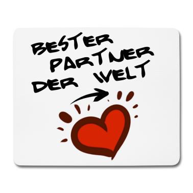 Partner Mousepad - Bester Partner der Welt - Coupleshirt