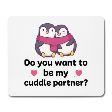 Partner Mousepad - Cuddle Partner Liebe Partner Kuscheln Winterzeit