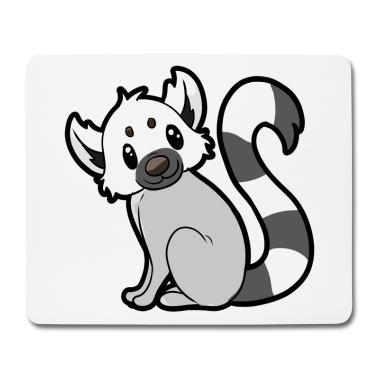 Partner Mousepad - Lemurpaar für Partner - Männlich
