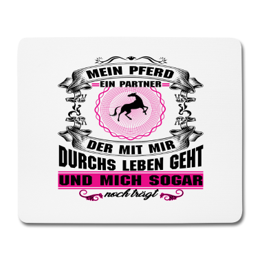 Partner Mousepad - Mein Pferd - Ein Partner T-Shirt