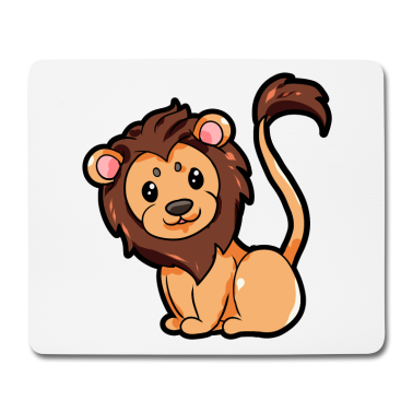 Partner Mousepad - Löwenpaar für Partner - Männlich