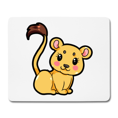 Partner Mousepad - Löwenpaar für Partner - Weiblich