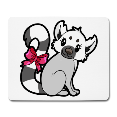 Partner Mousepad - Lemurpaar für Partner - Weiblich
