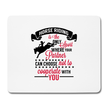 Partner Mousepad - Horse riding partner - Pferdespruch