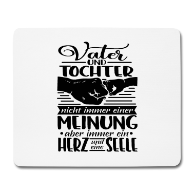 Partner Mousepad - Vater und Tochter Partner Look