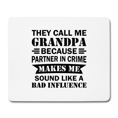 Partner Mousepad - Grandpa Partner In Crime