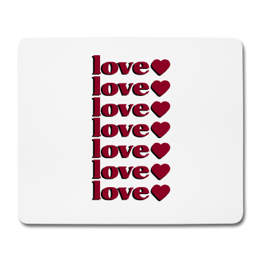 Partner Mousepad - Love Liebe perfekt zum verschenken an den partner