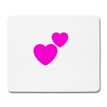 Partner Mousepad - Herz Doppelherz Liebe Geschenk Partner