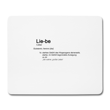 Partner Mousepad - Liebe ich liebe dich tshirt partner