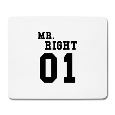 Partner Mousepad - MR RICHTIG! (Partner Shirt 2von2)