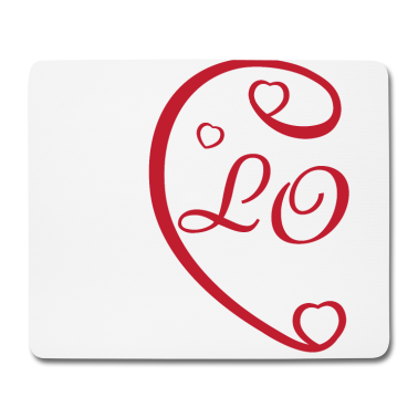 Partner Mousepad - Valentinstag Partner Shirt LINKS