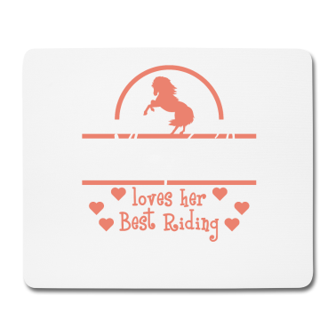 Partner Mousepad - Funny & Cute Partner Tshirt Design Riding Partner