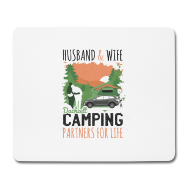 Partner Mousepad - Dachzelt Partner Geschenk Camping Valentinstag