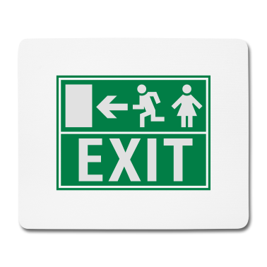Partner Mousepad - EXIT (NOTAUSGANG)