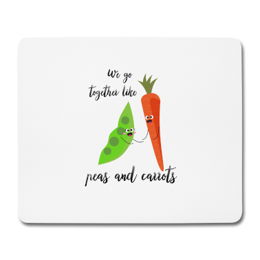 Partner Mousepad - Erbsen und Karotte Partner