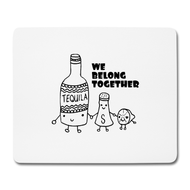 Partner Mousepad - Liebe Freundschaft Partner