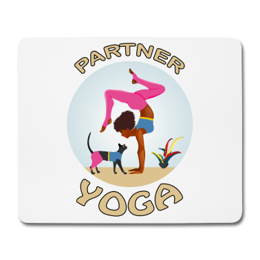 Partner Mousepad - Katze Partner Yoga