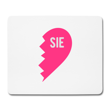 Partner Mousepad - Paar Paarshirt Partner Sie