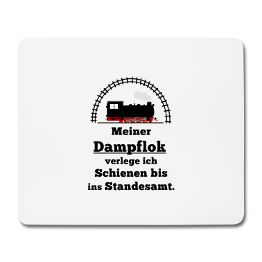 Partner Mousepad - Dampflok Spruch Partner