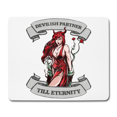 Partner Mousepad - Dämonen Partner Succubus Halloween