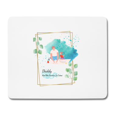 Partner Mousepad - Daddy und sein Partner im Verbrechen