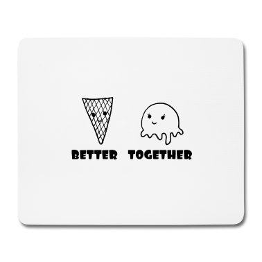 Partner Mousepad - Liebe Freundschaft Partner