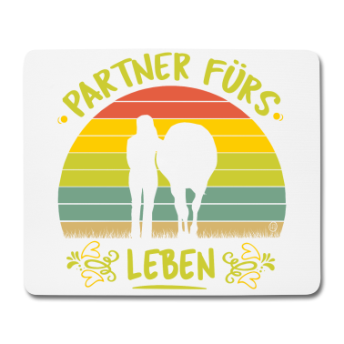 Partner Mousepad - Partner fürs Leben - Pferd Reiter