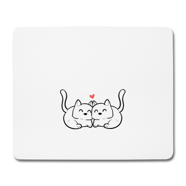 Partner Mousepad - Mit dir kuscheln süße Partner Geschenk