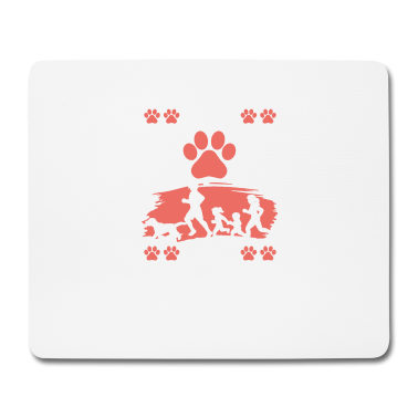 Partner Mousepad - my dog my running partner