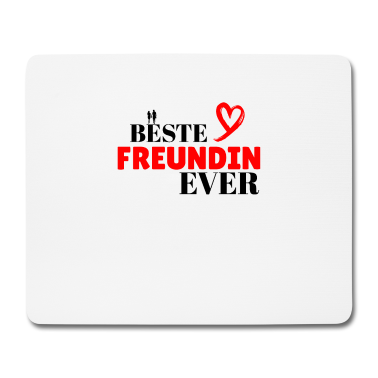 Partner Mousepad - Partner herz ich liebe Dich Beste Freundin Liebe